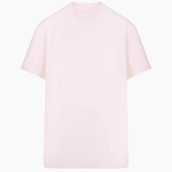 Skims Boyfriend T-Shirt Barely Pink Size Small - Picture 2 of 6